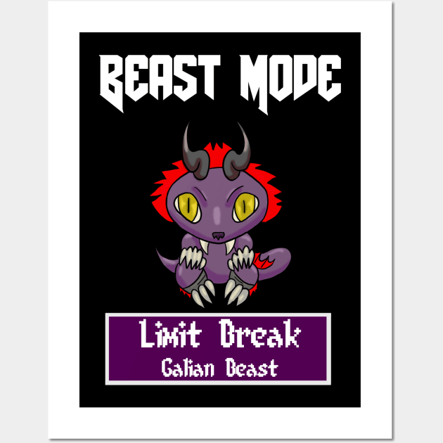 Beast Mode Vincent Valentine Limit Break Galian Beast Wall Art by Gamers Utopia